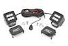 Rough Country 2-inch Square Cree LED Lights-Pair | Black Series, Flood Beam THUMBNAIL