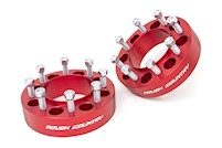 Rough Country 2-inch Wheel Spacers Pair|Red 1094ARED MAIN