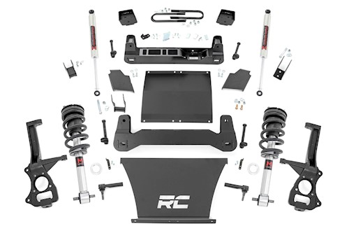 Rough Country 6 In Lift Mono Leaf Rear M1 Struts/M1 Chevy Silverado 1500 22-23 LARGE