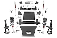 Rough Country 6 In Lift Mono Leaf Rear M1 Struts/M1 Chevy Silverado 1500 22-23 MAIN