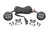Rough Country Black Series Round LED Light Pair 3.5" Amber DRL 70900 THUMBNAIL