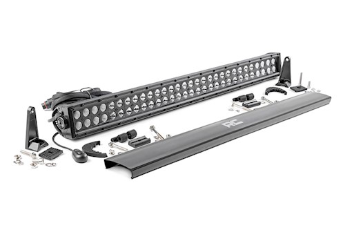 Rough Country 30" Straight Cree LED Light Bar-Dual-14400 Lumens Black Series LARGE