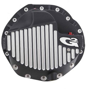 Fat Bob's Garage, G2 Axle & Gear, Chrysler 9.25 Differential Cover, Front, Ball Milled Black Finish MAIN