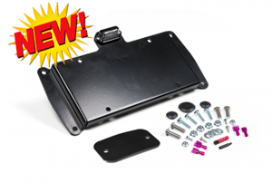 Fat Bob's Garage, JKS, Jeep Wrangler License Plate Relocation Kit w/Light 2007-2015 MAIN