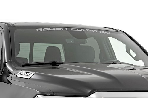 Rough Country Decal | 3.6 Inch x 35 Inch | Silver 84166SR LARGE