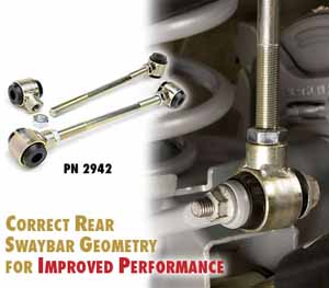 Fat Bob's Garage, Part #2942, Jeep TJ 1997-2006 Adjustable Rear Sway Bar End Links 2.5"-6" Lift MAIN