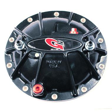 Fat Bob's Garage, G2 Axle & Gear, GM 8.5/8.6 Aluminum Differential Cover, Black Finish w/Load Bolts MAIN