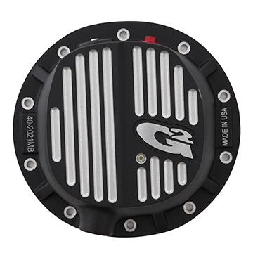 Fat Bob's Garage, G2 Axle & Gear, GM 8.5/8.6 Differential Cover, Ball Milled Black Finish MAIN