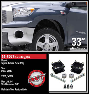Fat Bob's Garage, Ready Lift Part #66-5075, Toyota Tundra 2.4" Front Leveling Kit 2007-2016 MAIN
