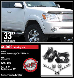 Fat Bob's Garage, Ready Lift Part #66-5000, Toyota Tundra 3" Front Leveling Kit 4WD/2WD 1999-2006 MAIN