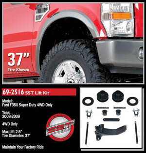 Fat Bob's Garage, Ready Lift Part #69-2516, Ford F350 SuperDuty 2.5" SST Lift Kit 4WD 2008-2010 MAIN