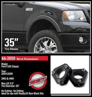Fat Bob's Garage, Ready Lift Part #66-2050, Ford F150 New Body 3" Front Leveling Kit 4WD/2WD 2004-2008 MAIN