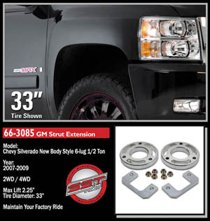 Fat Bob's Garage, Ready Lift Part #66-3085, Chevrolet Silverado 1500 2.25" Front Leveling Kit 4WD/2WD 2007-2016 (6-lug) MAIN