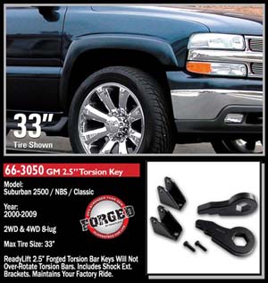 Fat Bob's Garage, Ready Lift Part #66-3050, Chevy Suburban 2500 3" Front Leveling Kit 4WD/2WD 2000-2010 (8-lug) MAIN