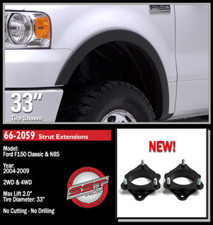 Fat Bob's Garage, Ready Lift Part #66-2059, Ford F150 2" Front Steel Leveling Lift Kit 4WD/2WD 2004-2014 MAIN