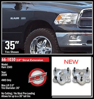 Fat Bob's Garage, Ready Lift Part #66-1030, Dodge Ram 1500 2" Front Aluminum Leveling Kit 4WD 2006-2016 MAIN