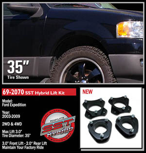 Fat Bob's Garage, Ready Lift Part #69-2070, Ford Expedition 3" Front 2" Rear SST Lift Kit 4WD/2WD 2003-2016 MAIN