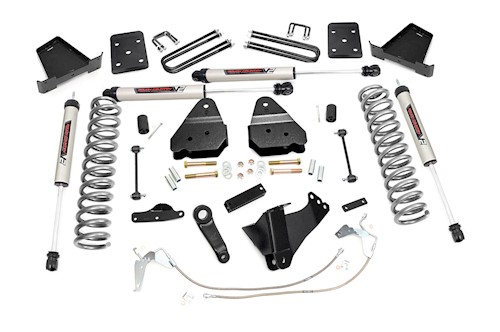Rough Country 4.5in for Ford Suspension Lift Kit W/V2 Shocks 08-10 F-250/350 4WD LARGE