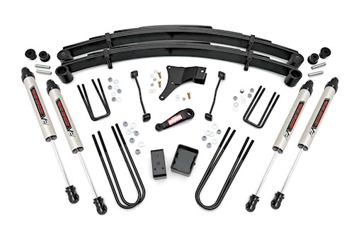 Rough Country 6 Inch Lift Kit Rear Blocks V2 For Ford F-250/F-350 Super Duty 1999 -49370 LARGE