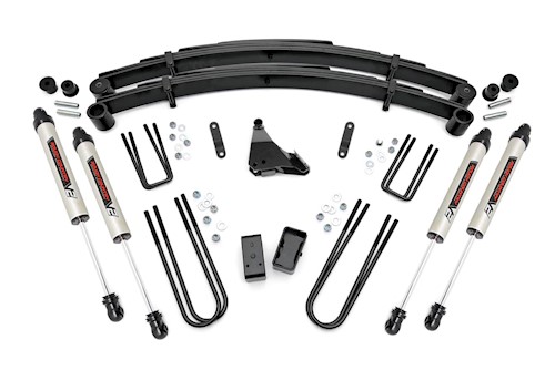 Rough Country 4in for Ford Suspension Lift Kit w/V2 Shocks 49570 LARGE