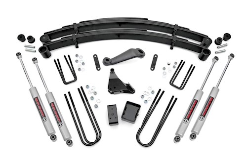 Rough Country 6 Inch Lift Kit Rear Blocks For Ford F-250/F-350 Super Duty 99-04 -49630 LARGE