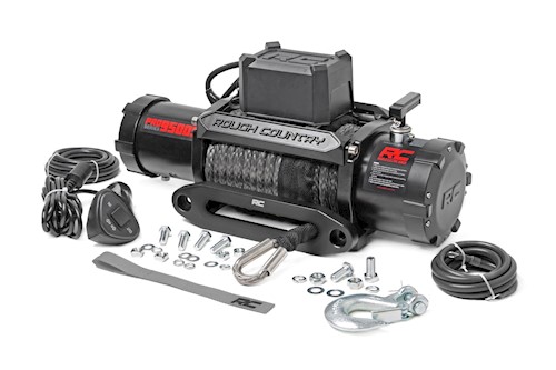 Rough Country 9500lb Pro Series Electric Winch | Synthetic Rope PRO9500S LARGE