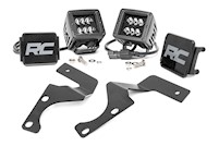 Rough Country For Toyota 2"LED Lwr Windshield Kit 10-20 4-Runner Blk-SerieSpot MAIN