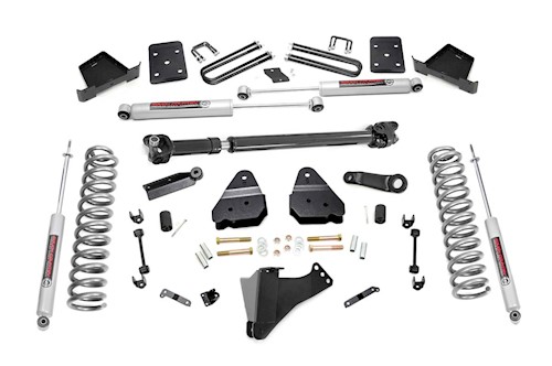 Rough Country 6" Lift Kit w/F Shaft for Ford 17-19 F-250 4WD w/o OVLD Diesel LARGE