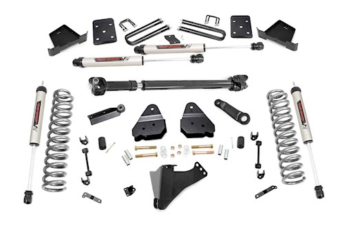 Rough Country 6" Lift Kit w/F Drive Shaft V2 Shocks for Ford 17-19 F-250/350 LARGE