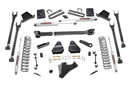 Rough Country 6" for Ford 4-Link Lift Kit 17-20 F250/350|Diesel|4" Axle|Overld LARGE