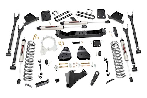 Rough Country 6in for Ford 4-Link Lift Kit w/V2 Shocks 17-19 F-250/350|Diesel LARGE