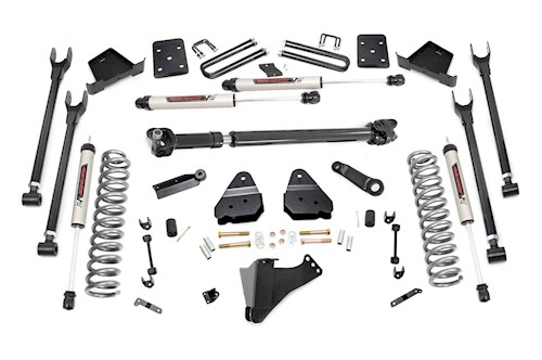 Rough Country 6" for Ford 4-Link Lift Kit w/F DL V2 Shocks 17-19 F250/350|Diesel LARGE