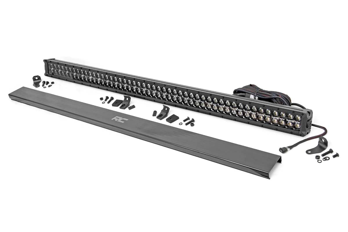 50" Cree LED Light Bar - Dual Row - Black Series w/ Amber DRL MAIN
