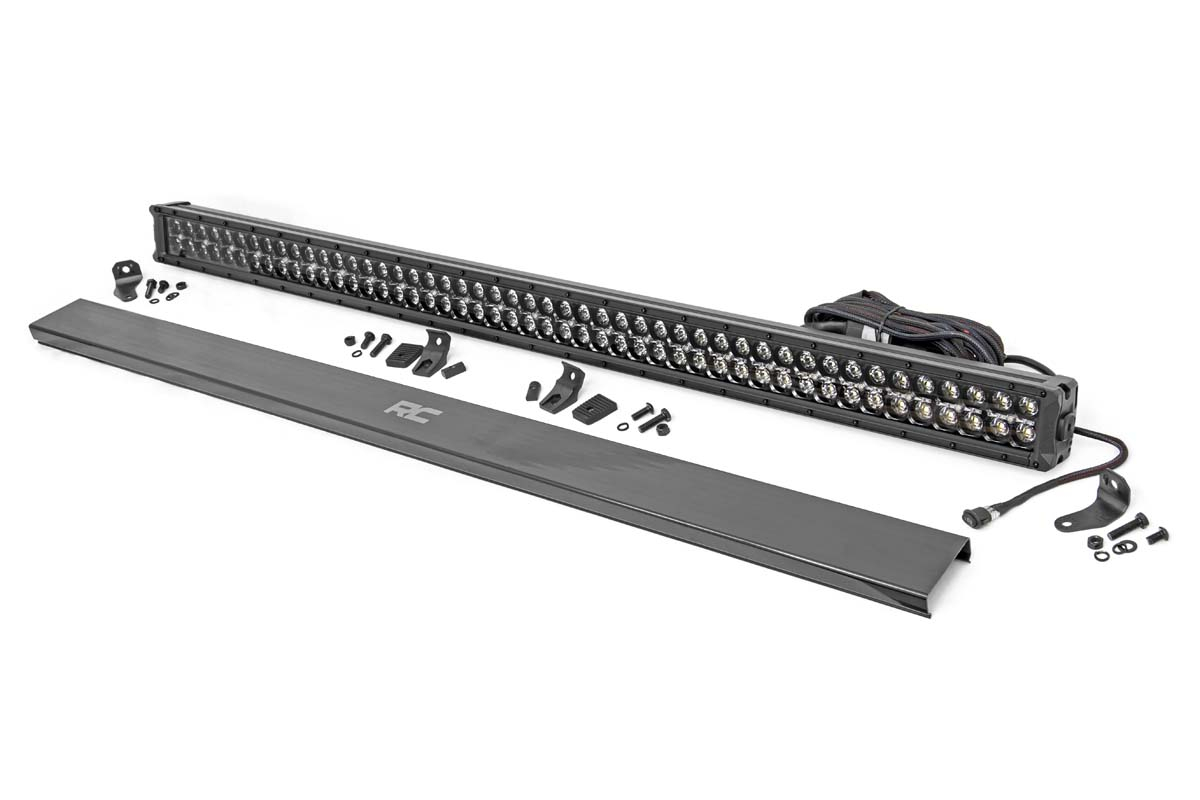 50" Cree LED Light Bar - Dual Row - Black Series w/ Amber DRL THUMBNAIL