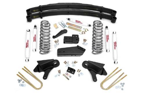 Fat Bob's Garage, Rough Country part #502B.20, Ford Bronco 4" Suspension Lift Kit 4WD 1980-1996 MAIN