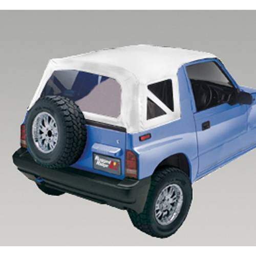 Fat Bob's Garage, Rugged Ridge, Part #53722.52, Suzuki Sidekick/Geo Tracker XHD Soft Top, White Denim 1988-1994 MAIN