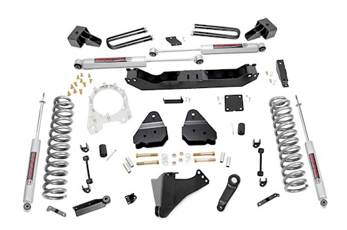 Rough Country 4.5in for Ford Lift Kit w/N3 Shocks 17-19 F-350/450 |Diesel Dually LARGE