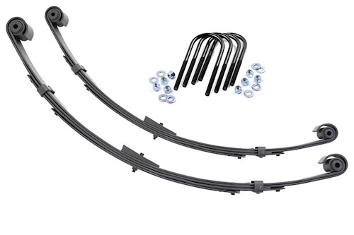 Rough Country Rear Leaf Springs Military Wrap 4" Lift For Jeep Wrangler YJ 87-95 LARGE
