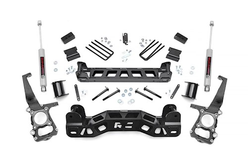 Rough Country 4in for Ford Suspension Lift Kit w/N3 Shocks 09-10 F-150 57231 LARGE