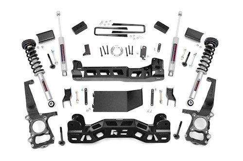 Rough Country 4in for Ford Suspension Lift Kit Lifted N3 Struts 11-13 F-150 4WD LARGE