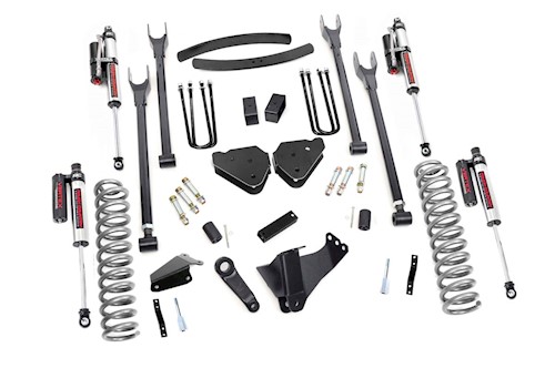 Rough Country 6" for Ford 4-Link Lift Kit w/Vertex 05-07 F250/35|Gas-w/o Over LARGE