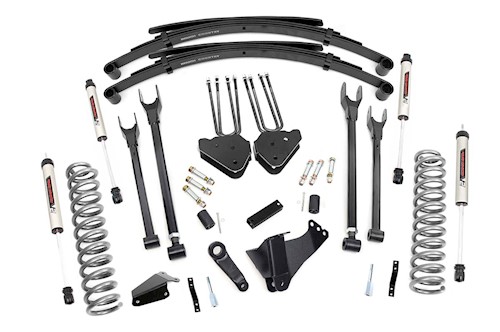 Rough Country 6in for Ford 4-Link Lift System w/V2 Shocks 05-07 F-250/350 4WD LARGE