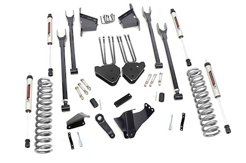 Rough Country 8in for Ford 4-Link Lift Kit w/V2 Shocks 05-07 F-250/350|Diesel LARGE