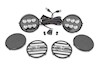 Rough Country Black Series LED Light Pair Amber DRL 6.5" Round 70805A THUMBNAIL