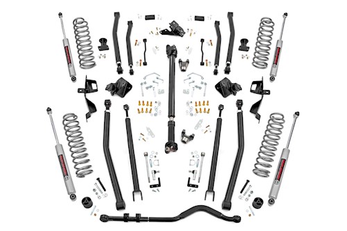Rough Country 6" Long Arm Suspension Lift Kit for Wrangler JLU 18-19 4-Door LARGE