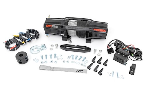 Rough Country UTV Winch 6500-LB Series with Synthetic Rope. RS6500S LARGE