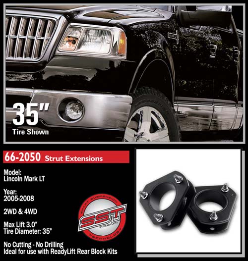 Fat Bob's Garage, Ready Lift Part #66-2050, Lincoln Mark LT 3" Front Leveling Kit 4WD/2WD 2004-2015 LARGE