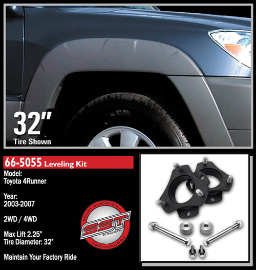 Fat Bob's Garage, Ready Lift Part #66-5055, Toyota Tacoma 2.25" Front Leveling Kit 4WD/2WD 2005-2016 LARGE
