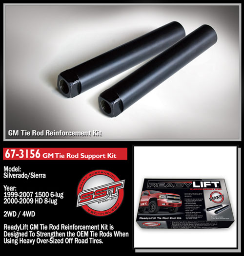 Fat Bob's Garage, Ready Lift Part #67-3156, Tie Rod Support Kit LARGE