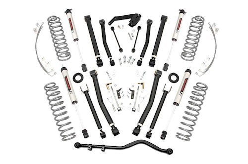 Rough Country 4in X-series Lift Kit w/V2 Shocks 07-18 for Wrangler JK Unlimited LARGE